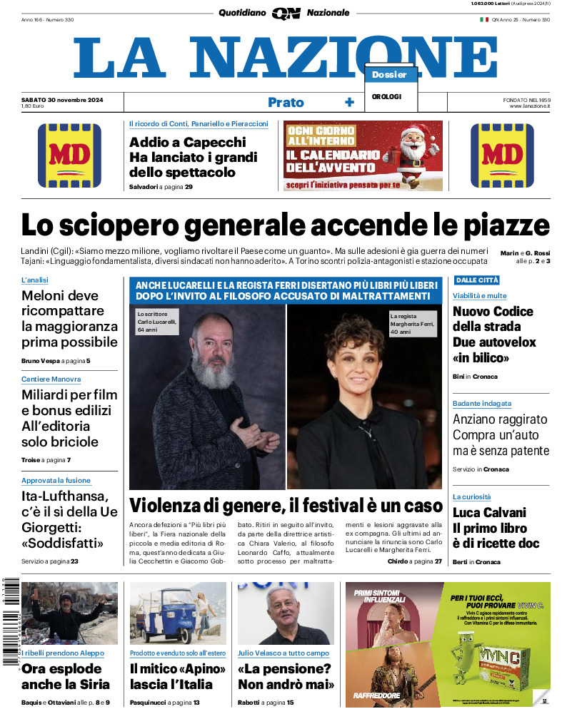 Prato - sabato 30 Novembre 2024