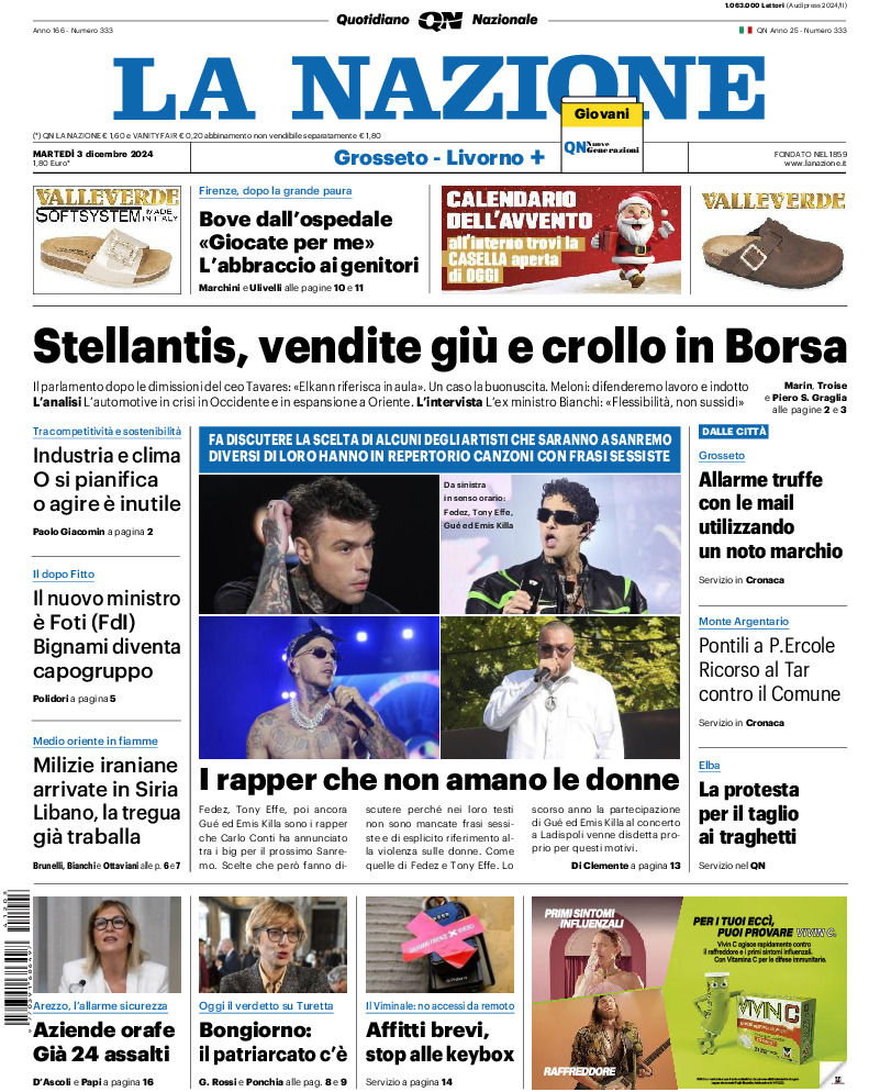 Livorno - martedì 03 Dicembre 2024