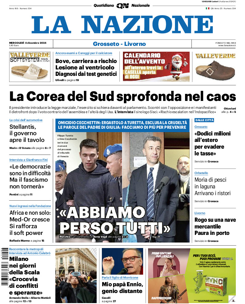Livorno - mercoledì 04 Dicembre 2024