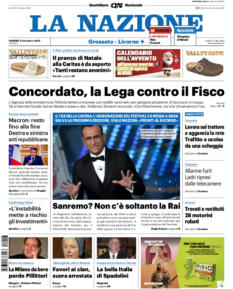 Livorno - venerdì 06 Dicembre 2024