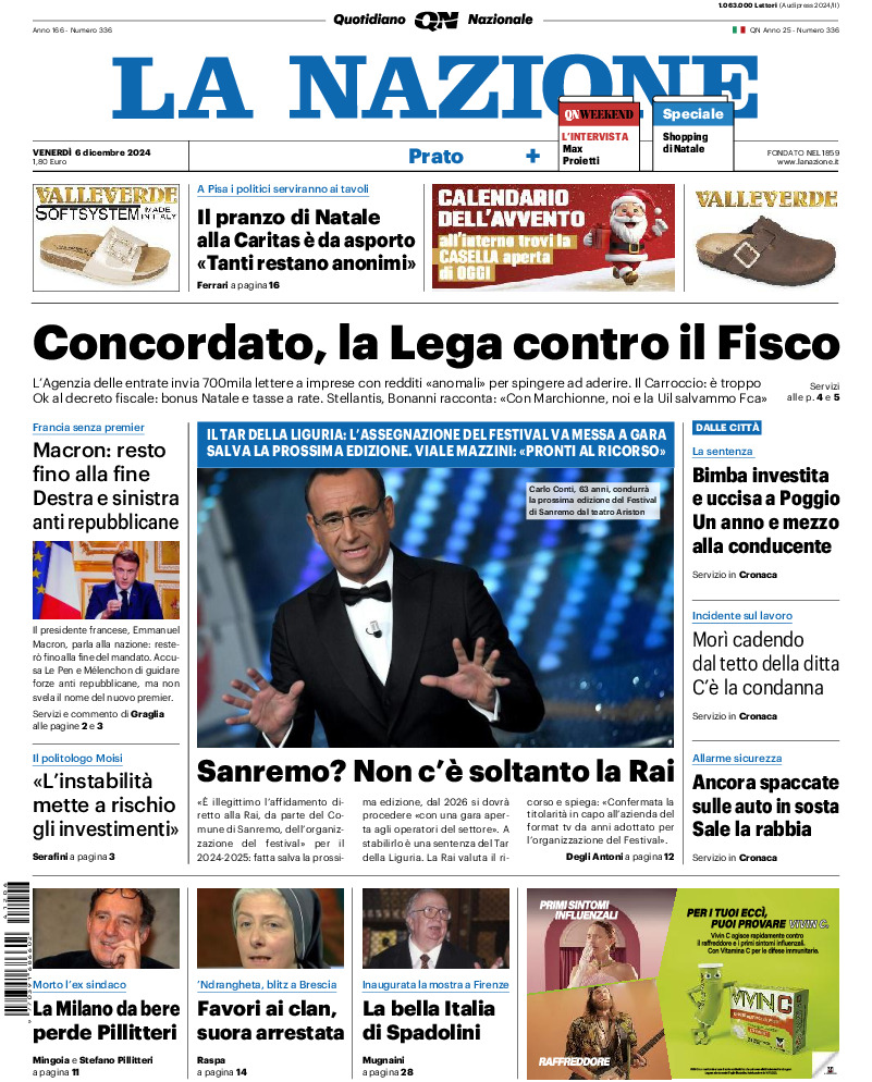 Prato - venerdì 06 Dicembre 2024