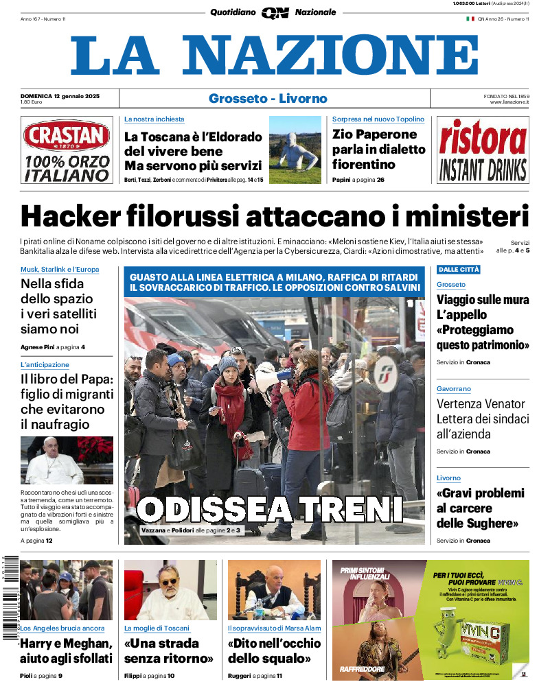 Livorno - domenica 12 Gennaio 2025