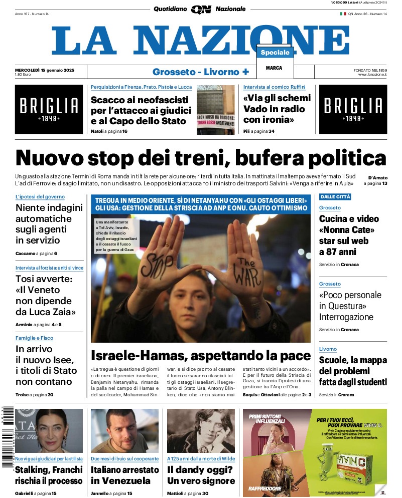 Livorno - mercoledì 15 Gennaio 2025