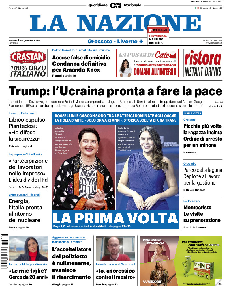 Livorno - venerdì 24 Gennaio 2025