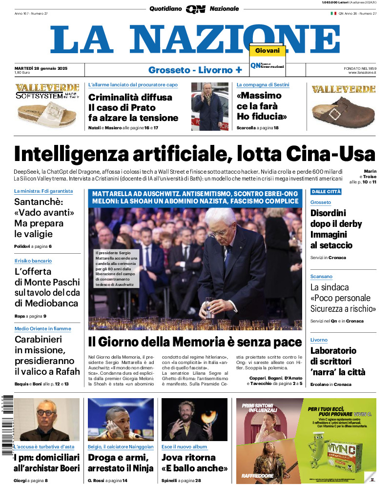 Livorno - martedì 28 Gennaio 2025