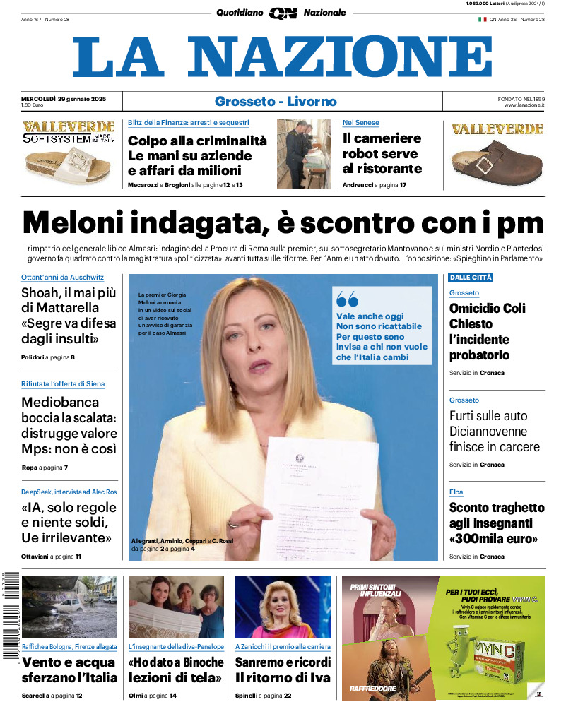 Livorno - mercoledì 29 Gennaio 2025