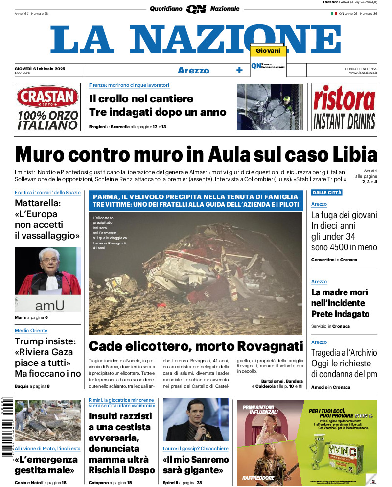 Arezzo - giovedì 06 Febbraio 2025