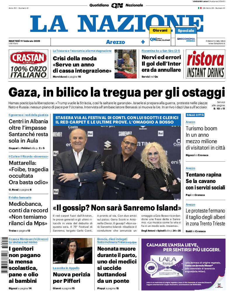 Arezzo - martedì 11 Febbraio 2025