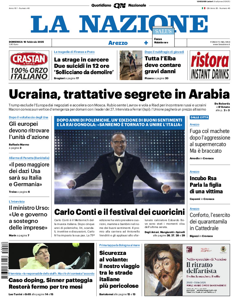 Arezzo - domenica 16 Febbraio 2025