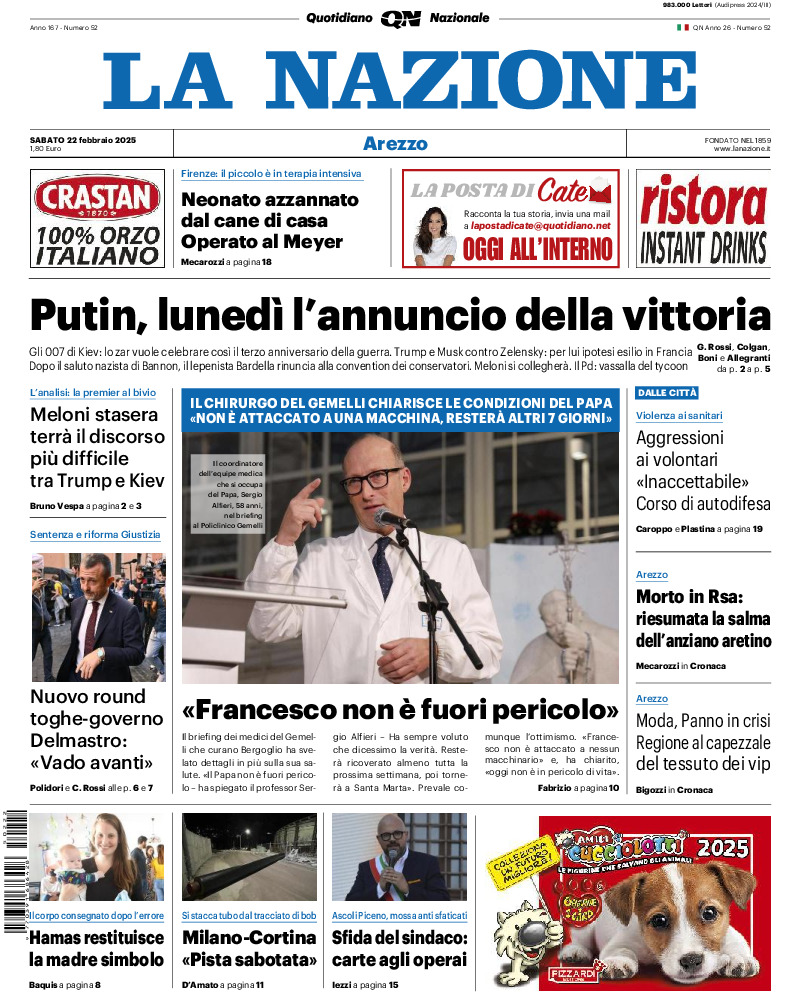 Arezzo - sabato 22 Febbraio 2025