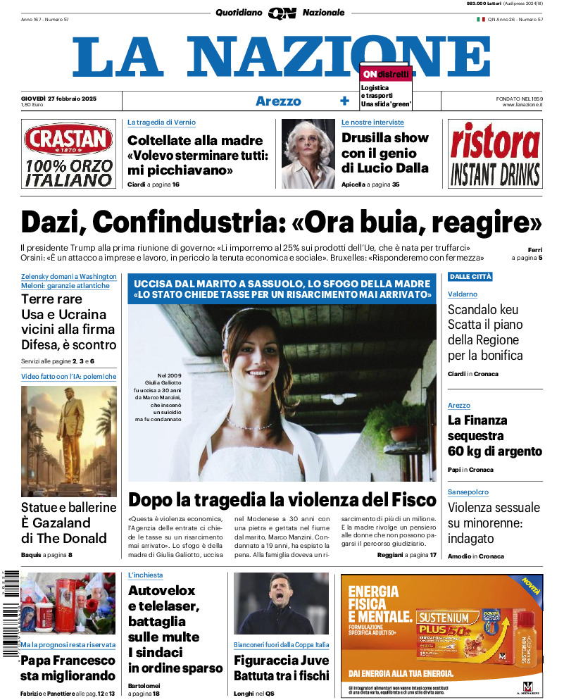 Arezzo - giovedì 27 Febbraio 2025