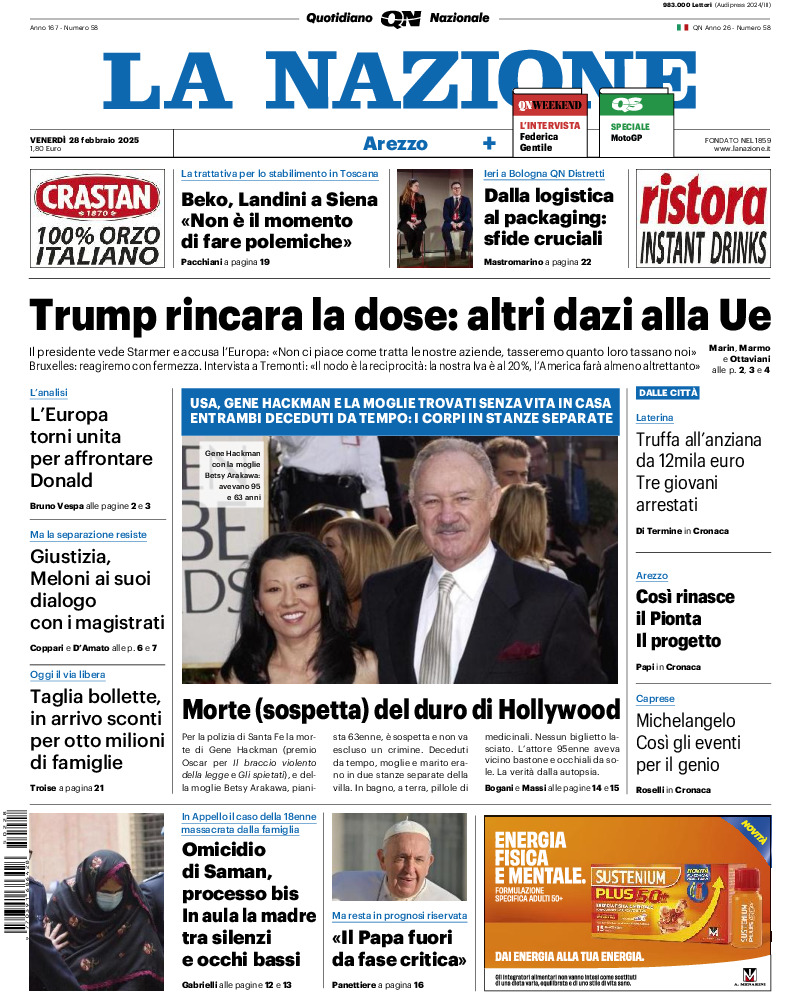 Arezzo - venerdì 28 Febbraio 2025