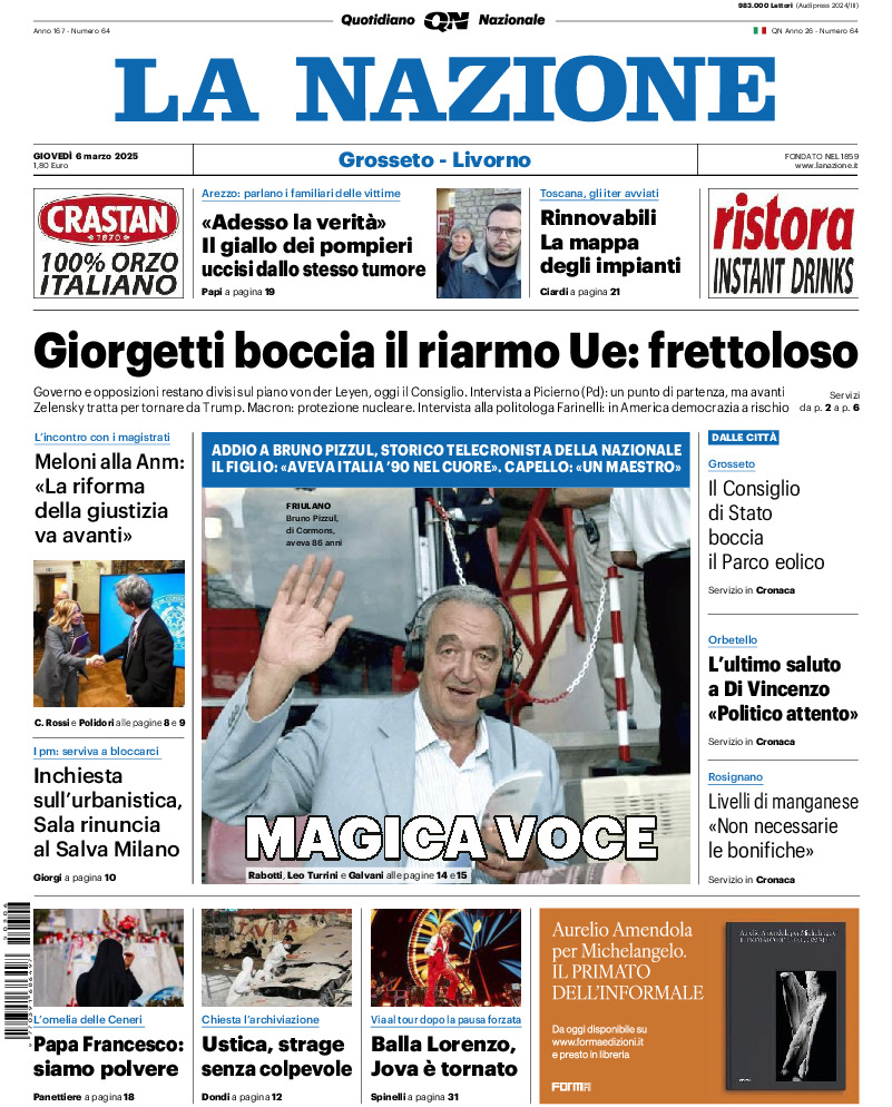 Livorno - giovedì 06 Marzo 2025