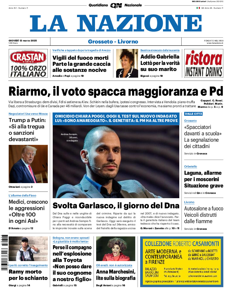 Livorno - giovedì 13 Marzo 2025