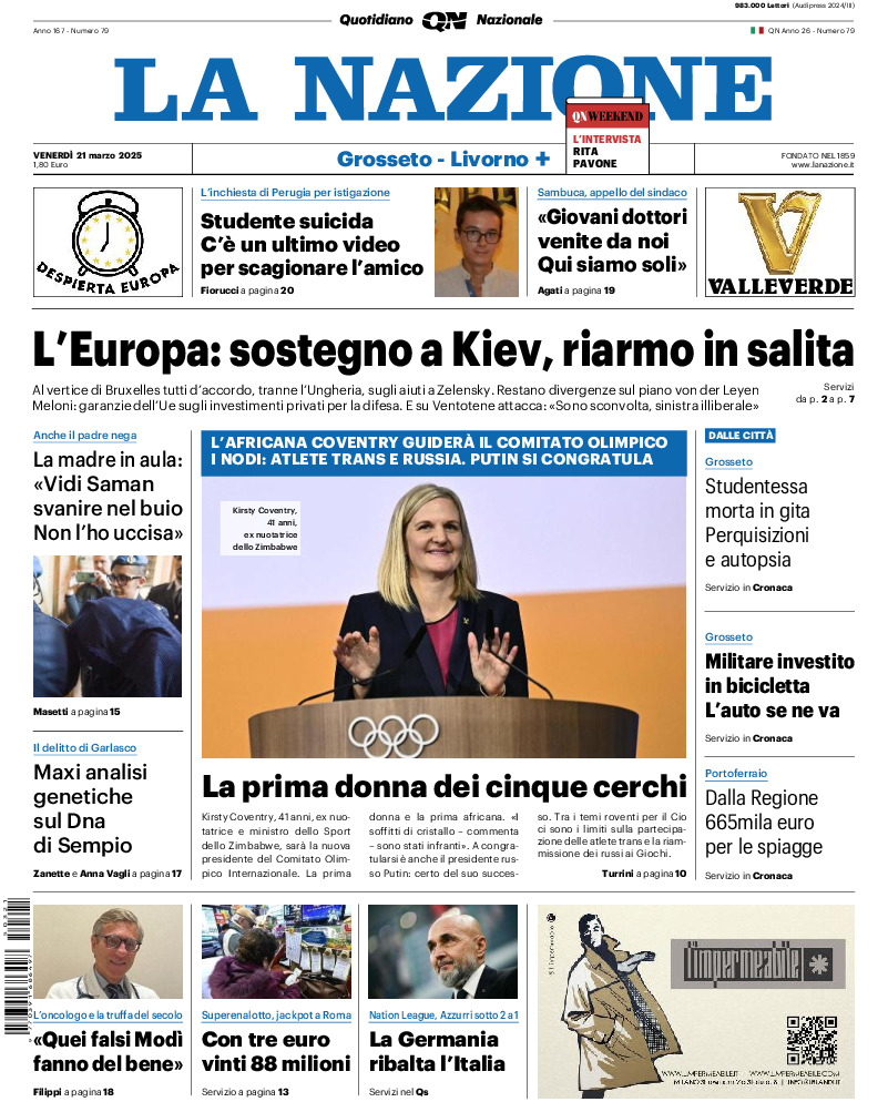 Livorno - venerdì 21 Marzo 2025