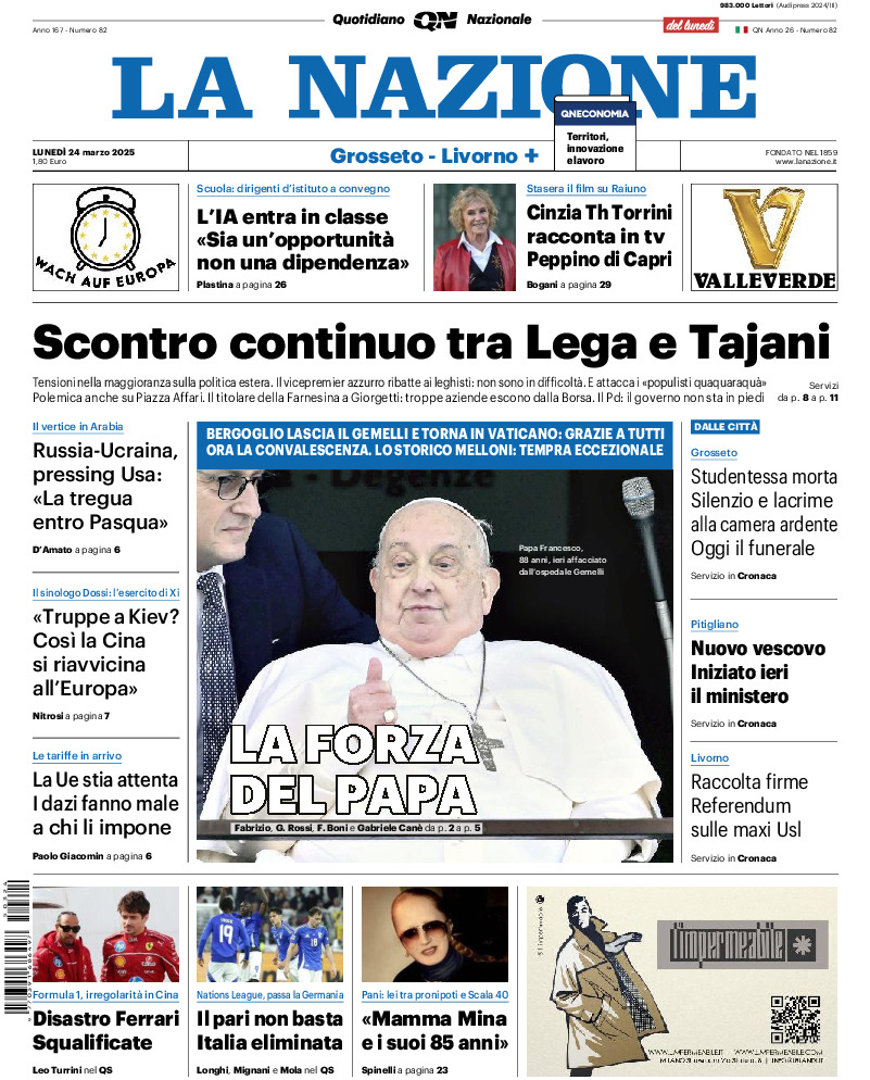 Livorno - lunedì 24 Marzo 2025