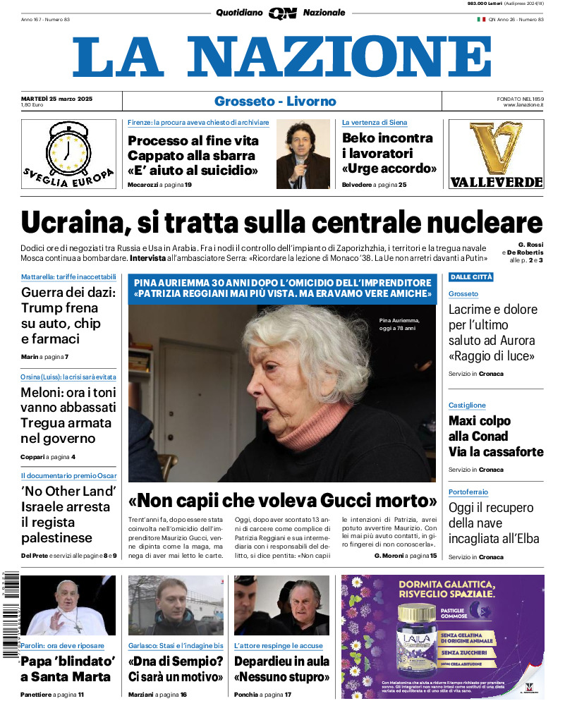 Livorno - martedì 25 Marzo 2025