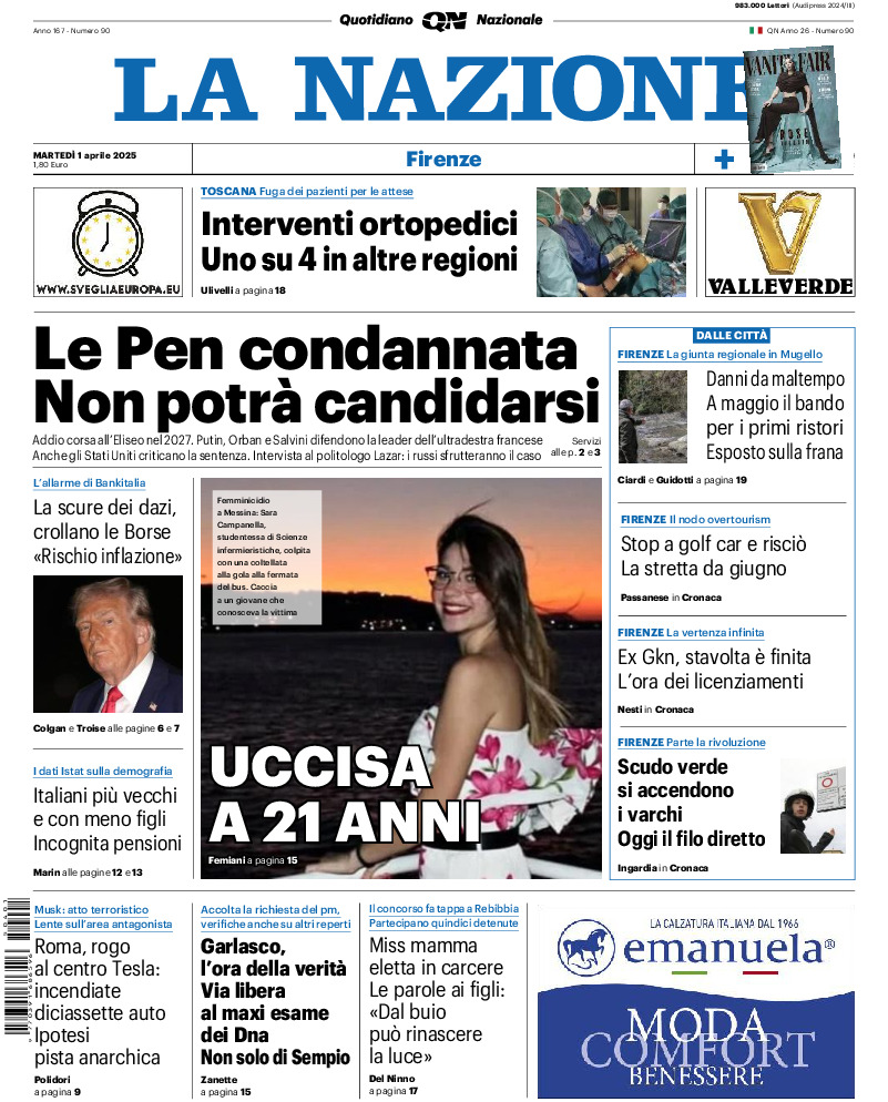 Firenze - martedì 01 Aprile 2025