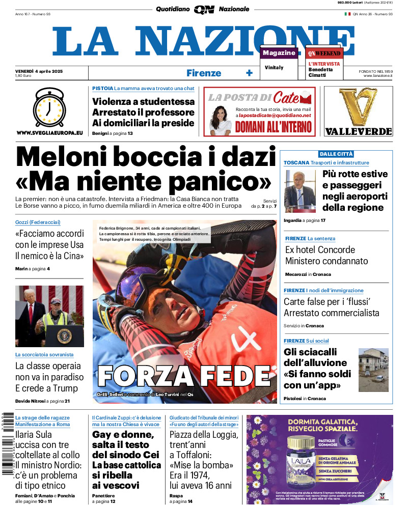Firenze - venerdì 04 Aprile 2025
