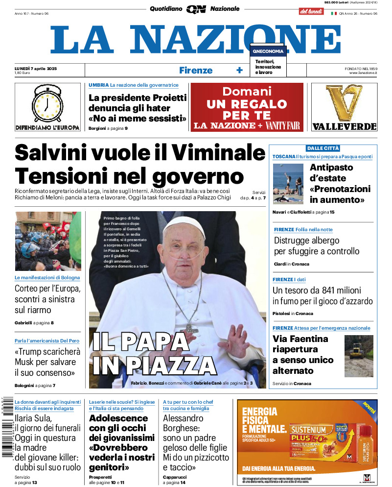Firenze - lunedì 07 Aprile 2025