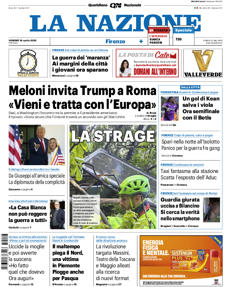 Firenze - venerdì 18 Aprile 2025