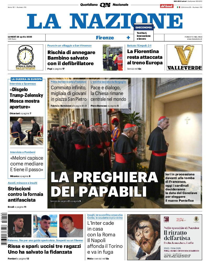 Firenze - lunedì 28 Aprile 2025