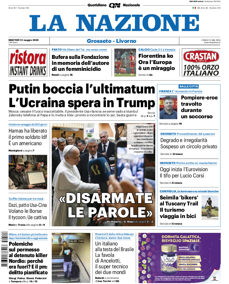 Livorno - martedì 13 Maggio 2025