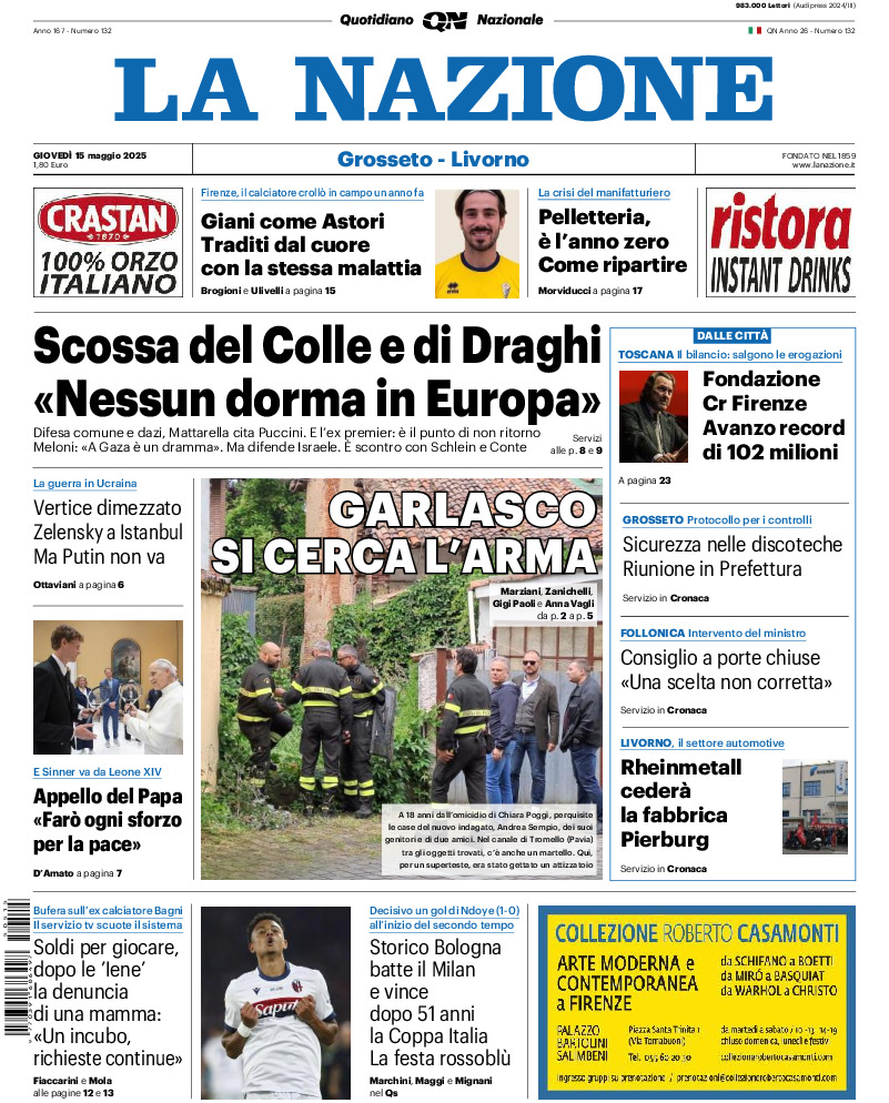 Livorno - giovedì 15 Maggio 2025