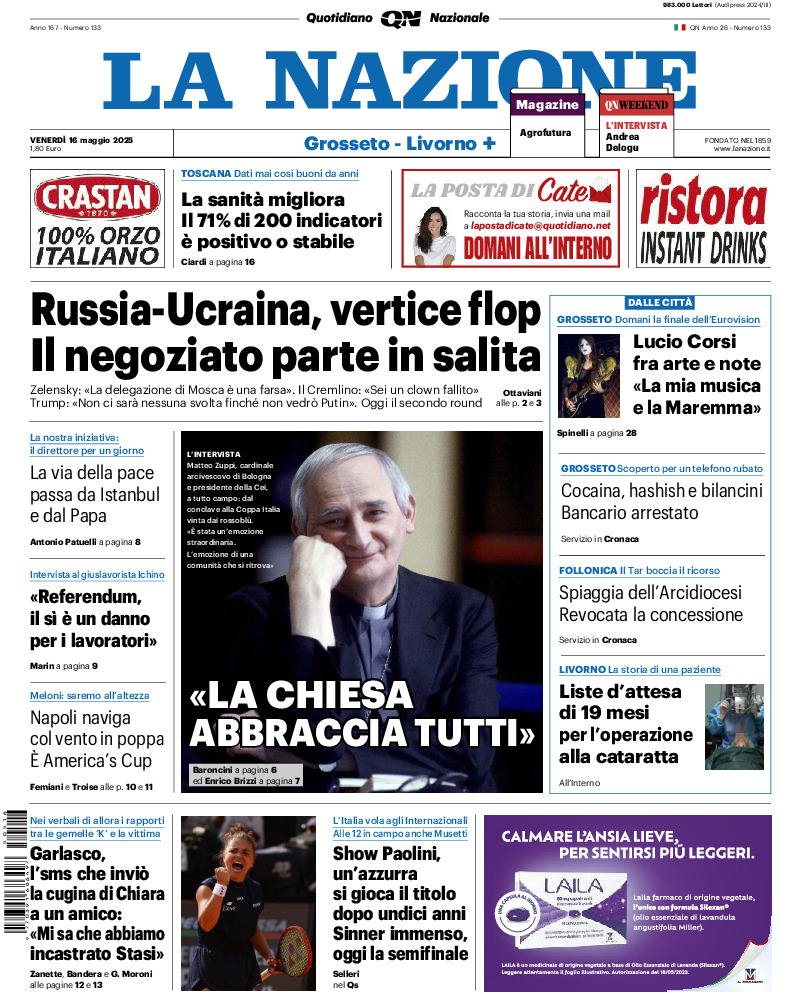 Livorno - venerdì 16 Maggio 2025