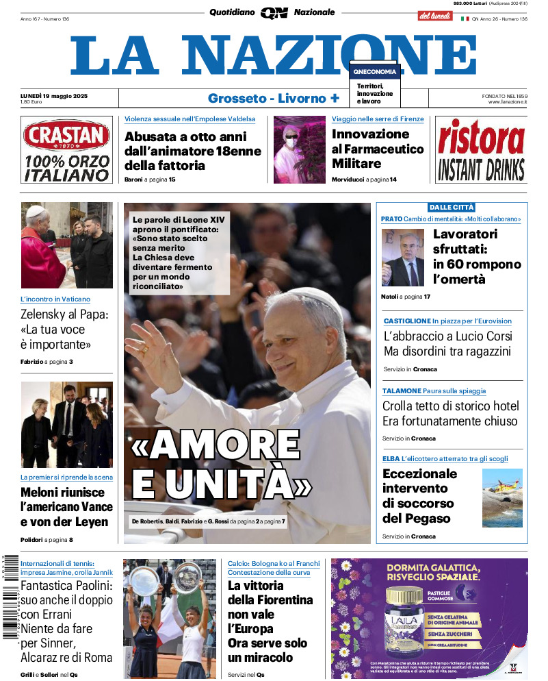 Livorno - lunedì 19 Maggio 2025