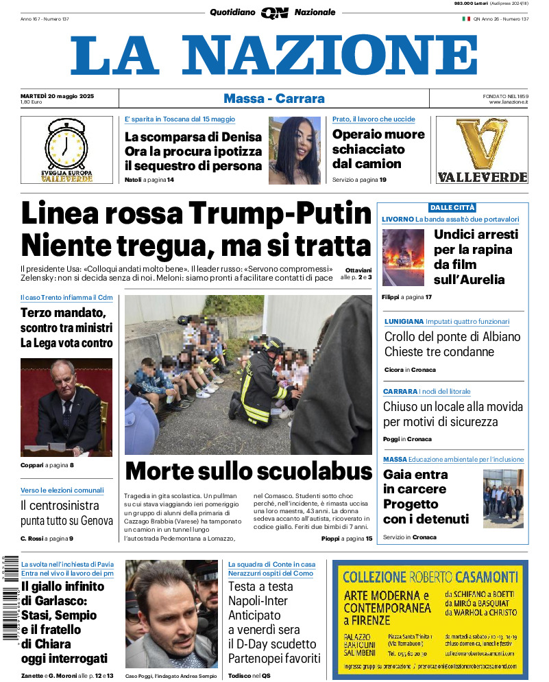 Massa Carrara - martedì 20 Maggio 2025