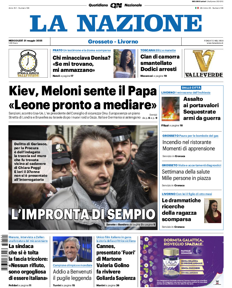 Livorno - mercoledì 21 Maggio 2025