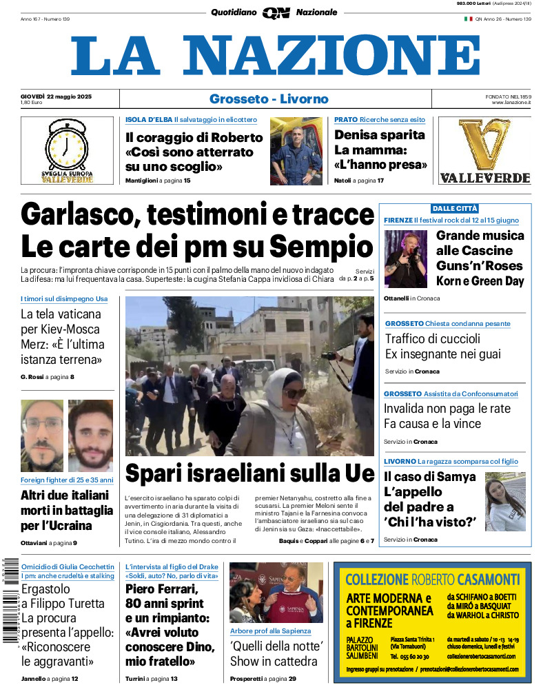 Livorno - giovedì 22 Maggio 2025