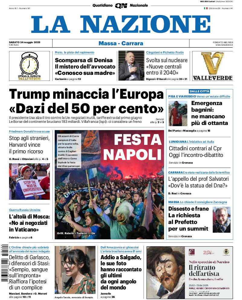 Massa Carrara - sabato 24 Maggio 2025
