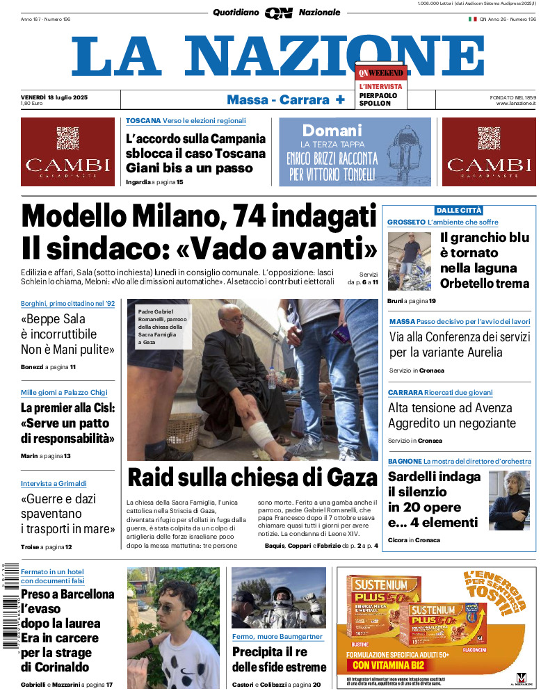Massa Carrara - venerdì 18 Luglio 2025