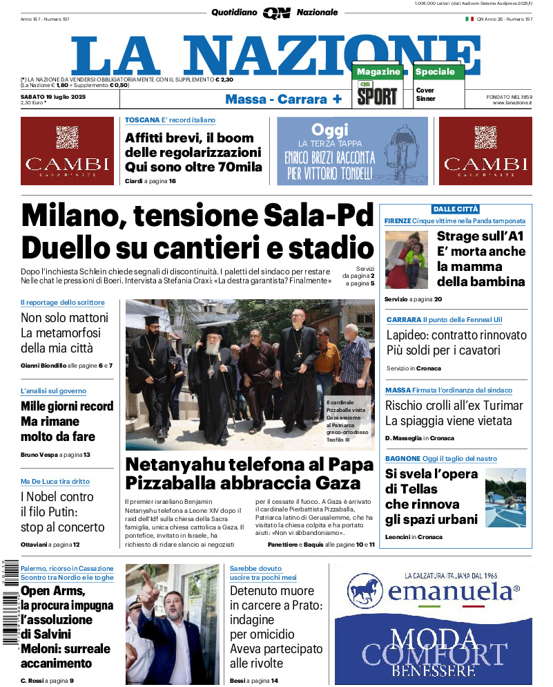 Massa Carrara - sabato 19 Luglio 2025
