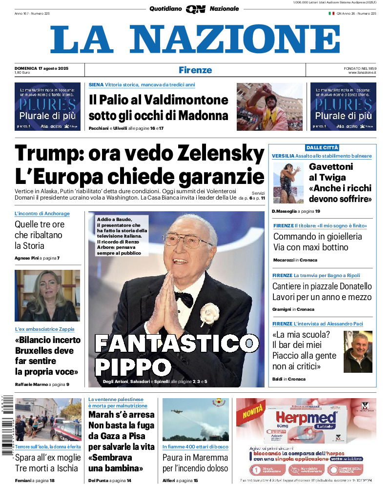 Firenze - domenica 17 Agosto 2025