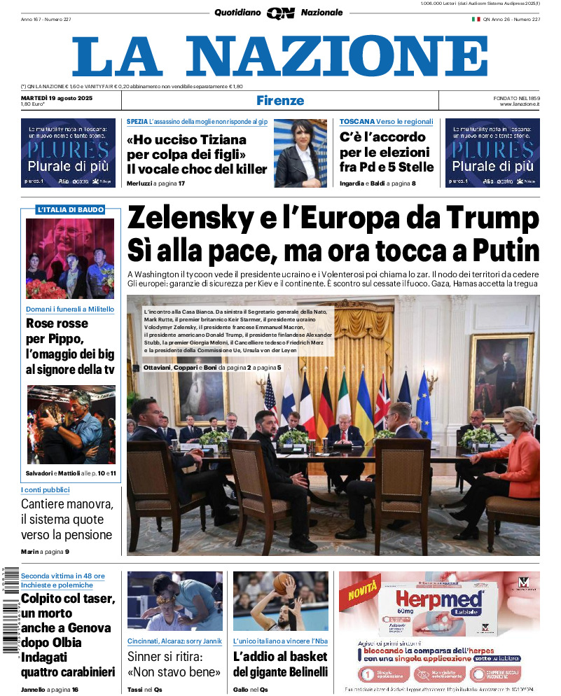 Firenze - martedì 19 Agosto 2025