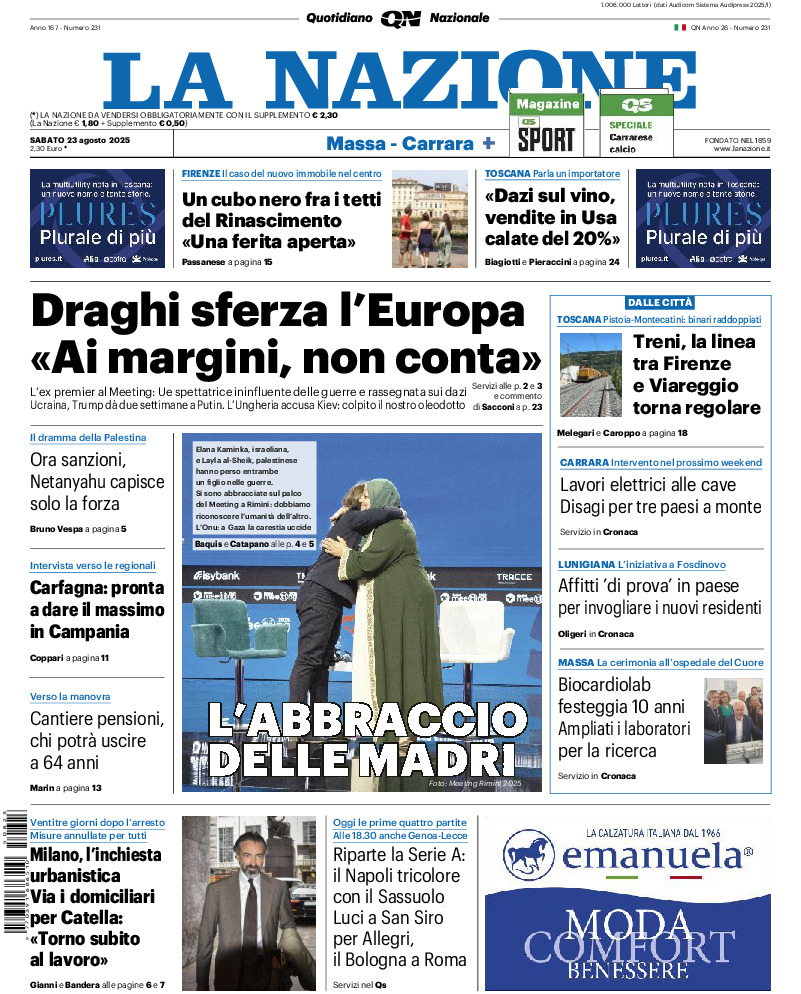 Massa Carrara - sabato 23 Agosto 2025