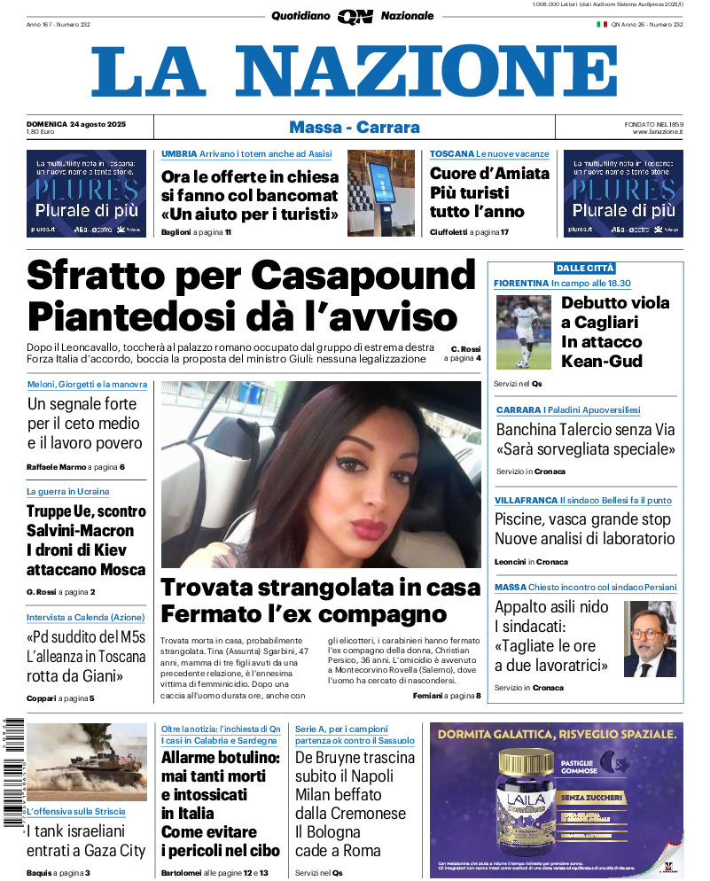 Massa Carrara - domenica 24 Agosto 2025