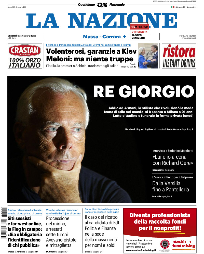 Massa Carrara - venerdì 05 Settembre 2025