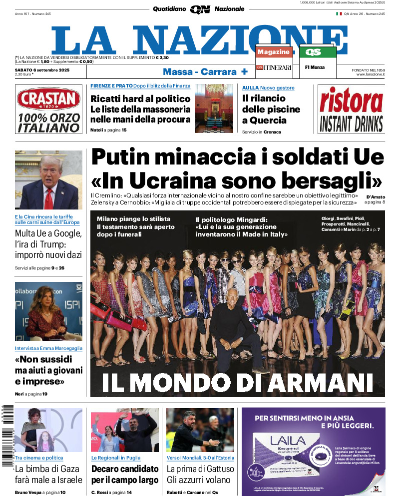 Massa Carrara - sabato 06 Settembre 2025